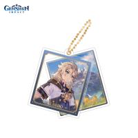 Брелок акриловый Genshin Impact Character Acrylic Strap Albedo[ПОДАРКИ]