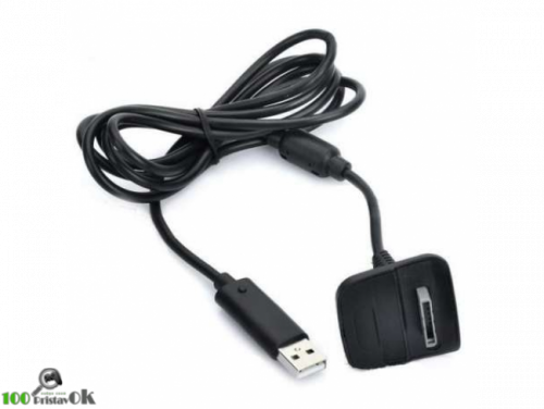 Зарядный кабель для джойстика XBOX360 черный[XBOX 360]